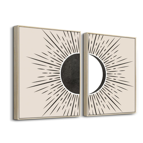 Boho wandbild sonne mond - boho,