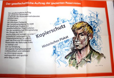 DDR NVA Lehrtafel / Auftrag