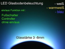 1 - 10 SET- Clip LED Glasbodenbeleuchtung, Glaskantenbeleuchtung + Einzelclips