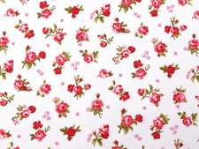 Baumwollstoff Rosen Blumen