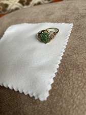 damen gold ringe 333 gebraucht  mit Smaragden Gr.19