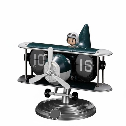 Flugzeug-Fallblatt-Uhr