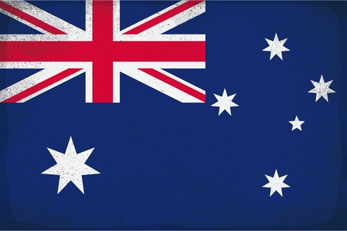 Blechschild 18x12 australien - 18x12,
