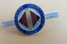 SKILEHRER  Grundstufe DSLV   Abzeichen Brosche  28 x50 mm