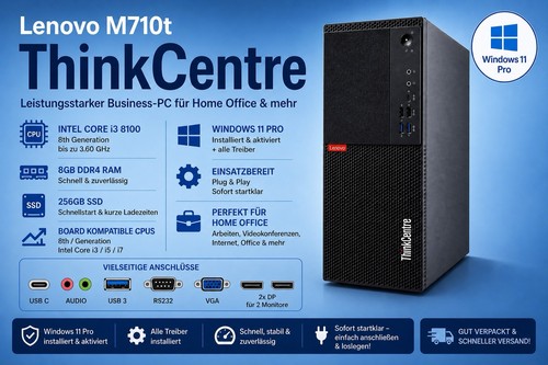 Lenovo m720t 8100 256 - pc,