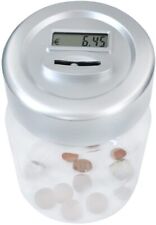 Digitale Spardose Sparschwein Münzzähler Sparbüchse mit Zählwerk und LED Anzeige