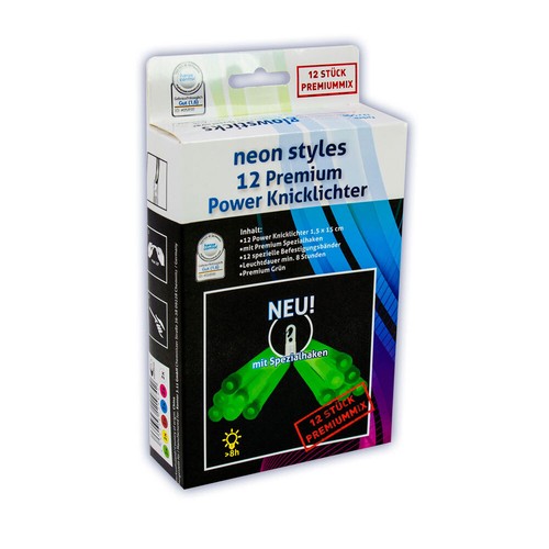 Premium power knicklichter - 12,