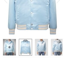 Philipp Plein Jacke, Satin, wattiert, neu, babyblue, Gr.XL, Neupreis 1980 Euro