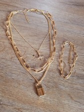 Multi Strand Gold Tone Chain