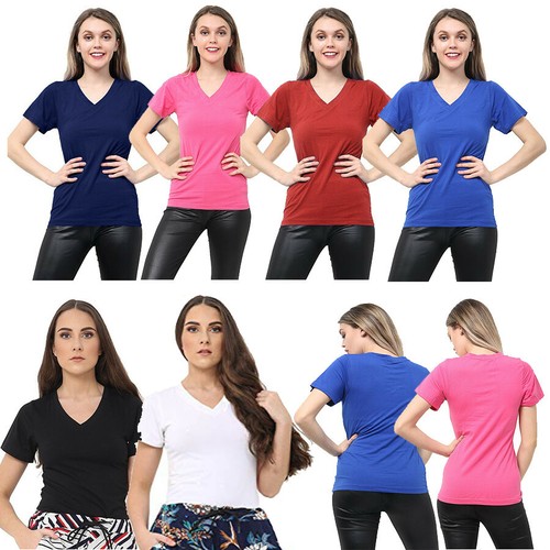 Damen frauen tops uni - frauen,