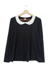 NASTROVJE POTSDAM Stricktop Damen Top Gr. DE 38 schwarz-weiß Casual-Look