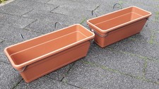 2 Blumenkasten Balkonkasten Artevasi Venezia - 490x195x166 - 9 Lt.  + Halterung