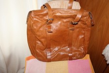 Große MARC O´POLO Ledertasche Schultertasche cognac gut-sehr gut!