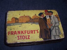 alte blech dose zigaretten; Frankfurt`s Stolz; 1910