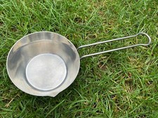 Vintage Edelstahl Sauce Fondue Butter Pfanne 