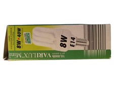 Varilux Mini Energiesparlampe 8W E14 Leuchtmittel Weiß Spiralförmig