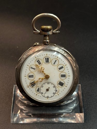 Antike silber taschenuhr 800 - taschenuhr,
