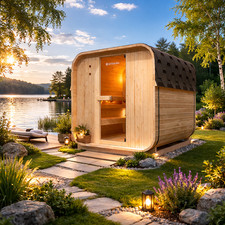 Outdoor Holz Sauna Saunafass