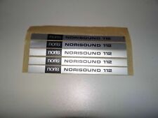 Typenschild für Noris Norisound 112 Projektor 5 Stück Vintage NOS W228