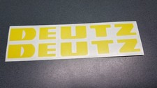 2x Aufkleber * DEUTZ* gelb *