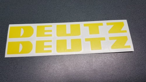 Aufkleber deutz gelb - deutz*, *
