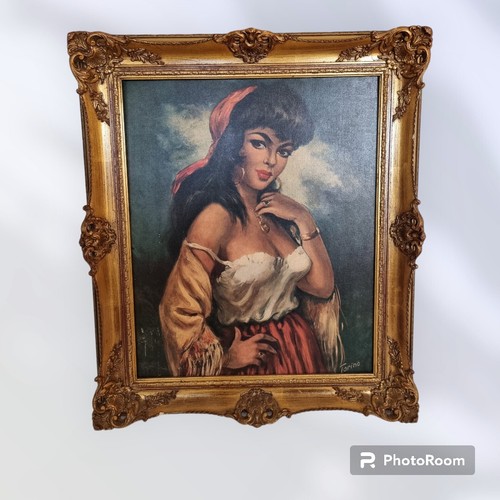 ölgemälde gerahmt gypsy - gypsy, girl
