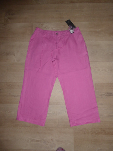 Yessica capri hose 100 leinen - capri, 100%