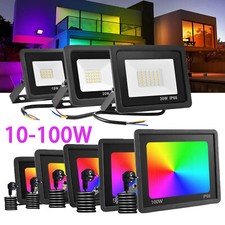 RGB LED Fluter 10W 20W 30W 50W 100W Außen Strahler Scheinwerfer wasserdicht DE