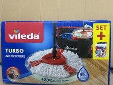 Vileda 158572 TURBO BOX inkl. TURBO REFILL MICROFIBRE 2in1 Ersatzkopf Wisch-Set 