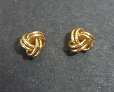 Paar Knoten Ohrstecker 9 kt