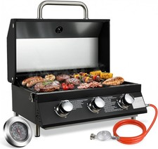 3 Brenner Tischgasgrill Gas