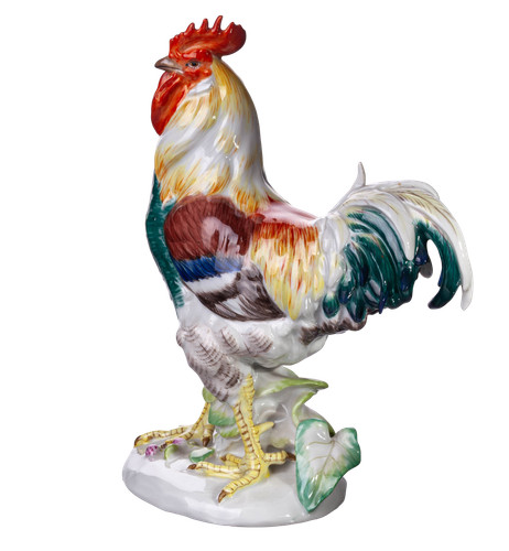 Meissen figur hahn - meissen, „hahn“