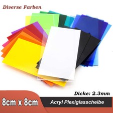 8x8cm Farbig durchgefärbt