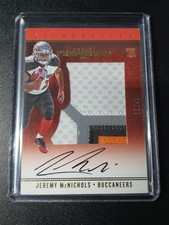 Jeremy McNichols - Preferred 2017 - Buccaneers - Silhouettes - Patch Auto - /49