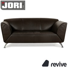 Jori JR-8100 Leder Zweisitzer Dunkelbraun manuelle Funktion Sofa Couch