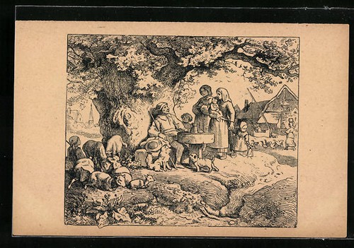 Künstler ludwig richter - künstler-ak,