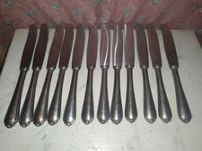 12 x Altes Messer OKA 90 18 versilbert Besteck