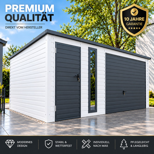5x5 gartenhütte anthrazit mit - 5x5,