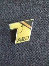 Pin Anstecker Button, ARD Das Erste TV Smiley Gesicht Metall Sammler