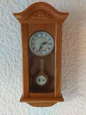 Meister Anker Funkwanduhr mit Pendel Holz Gebraucht Top Zustand