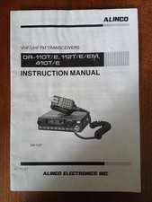 Alinco DR-110T/E, 112T/E/EM, 410T/E Instruction Manual