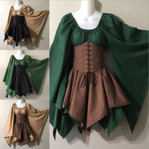 Damenkleid mittelalter stil - damenkleid, im