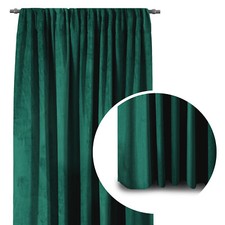 Vorhang Samt Dekoschal Velvet Fensterdekoration Verdunklung Kräuselband