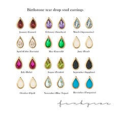 9ct gold geburtsstein schliff