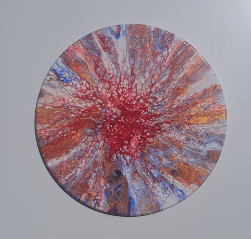 Handarbeit gemälde fluid art - handarbeit,