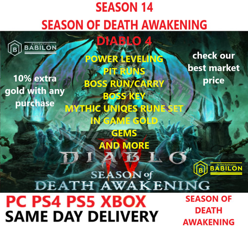 Diablo season power - season, level
