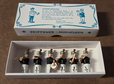 Seiffener Miniaturen Bergleute Blaskapelle Knappschaft Erzgebirge 6 Teile neuw.