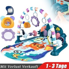 Spielmatte mit Spielbogen für Baby mit Musik Spieldecke Krabbelmatte für Babys