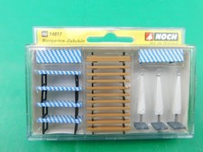 E22 Noch H0 Bausatz 14817 Biergarten-Zubehör Tische Bänke Schirme OVP TOP