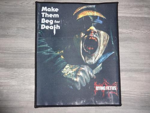 Dying fetus back patch - dying,